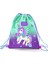 Kids Mor Su Yeşili Unicorn Desenli Ipli Büzgülü Sırt Çantası 22691 2