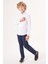Regular Fit Yaka Düğmeli Beyaz Erkek Çocuk Gömlek GM23Y231162_D01 5