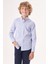 Regular Fit Yaka Düğmeli Mavi Erkek Çocuk Gömlek GM23Y231161_D35 1