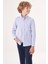 Regular Fit Yaka Düğmeli Mavi Erkek Çocuk Gömlek GM23Y231161_D35 4