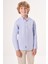 Regular Fit Yaka Düğmeli Mavi Erkek Çocuk Gömlek GM23Y231162_D35 4
