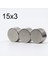 20 Adet 15X3 mm Güçlü Yuvarlak Neodyum Mıknatıs Magnet Buzdolabı Mıknatısı Far Mıknatısı 4