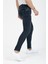 Erkek Mavi-Kahve Destroy Skinny Fit Jeans 3