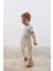 Çift İğne Şalvar Bebek Pantolon Krem 3