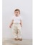 Çift İğne Şalvar Bebek Pantolon Krem 4