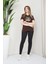 Kadın Please Love Yourself Baskılı V Yakalı T-Shirt 2