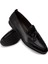 Siyah Püsküllü Erkek Loafer 3