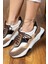 Süet Vizon Rengi Sneaker Kadın Ayakkabı 2