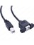 Panel Tipi Vidalı USB 2.0 B Dişi-Erkek Yazıcı Uzatma Kablosu 3