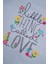 Kız Çocuk Mint Lacivert Renkli Little Thing Colled Love Baskılı Ikili Takım 2
