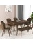 Bia Serisi Açılabilir Mdf Mutfak Salon Masa Takımı 4 Sandalye+1 Bench 1