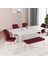 Bia Serisi Açılabilir Mdf Mutfak Salon Masa Takımı 4 Sandalye+1 Bench (Beyaz) 2