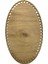 Ahşap Oval Elips Sepet Tepsi Tabanı 25X15CM Ceviz Çift Yüz 3 mm Mdf 1