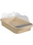 Yarı Kapalı Açık Kediler Çöp Kutusu Tuvalet Dayanıklı Sandbox Bedpan Çöp Tepsisi 43X28X18CM Haki (Yurt Dışından) 2