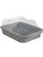 Yarı Kapalı Açık Kediler Çöp Kutusu Tuvalet Dayanıklı Sandbox Bedpan Çöp Tepsisi 43X28X18CM Gri (Yurt Dışından) 3
