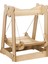 Kedi Hamak Yatak Çıkarılabilir Dinlenme Uyku Yatakları Pet Swing Sandalye Köpek Kulak Ahşap (Yurt Dışından) 4