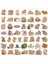 50X Karikatür Capybara Sticker Anime Dekoru Kart Adresi Için Küçük (Yurt Dışından) 1