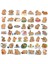 50X Karikatür Capybara Sticker Anime Dekoru Kart Adresi Için Küçük (Yurt Dışından) 3