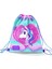 Kids Mor Pembe Unicorn Desenli Ipli Büzgülü Sırt Çantası 22697 2