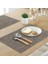 4'lü Yıkanabilir Bardak Altlığı Seti 45X30CM (Gri) (Yurt Dışından) 2