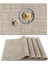 4'lü Yıkanabilir Bardak Altlığı Seti 45X30CM (Altın) (Yurt Dışından) 1