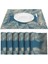 6'lı Pvc Bardak Altlığı Seti 44*29CM (Mavi) (Yurt Dışından) 1
