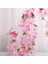 2 Adet x 235CM Yapay Simülasyon Kiraz Çiçeği Kolye Çelenk - Pembe (Yurt Dışından) 4