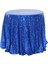 120CM Art Payet Yuvarlak Masa Örtüsü (Mavi) (Yurt Dışından) 1