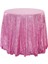 120CM Art Payet Yuvarlak Masa Örtüsü (Pembe) (Yurt Dışından) 1