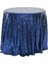 120CM Art Payet Yuvarlak Masa Örtüsü (Lacivert) (Yurt Dışından) 1