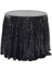 120CM Art Payet Yuvarlak Masa Örtüsü (Siyah) (Yurt Dışından) 1
