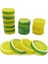 40 Adet Simüle Limon Dilimleri Plastik Yapay Meyve (Sarı ve Yeşil) (Yurt Dışından) 2