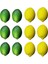 12 Adet Yapay Limon ve Misket Limonu, Simülasyon Limon (Yeşil+Sarı) (Yurt Dışından) 1