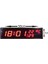 Sanec Displayli Saniyeli Dijital Saat ve Derece (Kasa: 17X50 cm - Kırmızı) 1