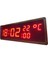 Sanec Displayli Saniyeli Dijital Saat ve Derece (Kasa: 17X50 cm - Kırmızı) 3