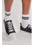 Erkek Siyah Bağcıklı Esnek Rahat Taban Desensiz Sneaker Ayakkabı 1