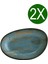 Madera Mint Vago Oval Kayık Tabak 15x8.5 Cm 2'Li Takım Mdrmtvao15oky 1