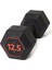 Corength Kauçuk Altıgen 12,5 kg Dambıl - Siyah - Hex - Kas Geliştirme / Crosstraining 3