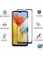 Samsung Galaxy M14 Tam Kaplayan Temperli Cam Ekran Koruyucu Siyah 3
