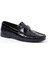 2596 Loafer Baskılı Siyah Rugan Ayakkabı 1