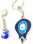 Kuş Nazar Boncuğu Cam El Yapımı +Lale Anahtarlık Ikili Set 3