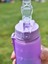 900 ml Pipetli Motivasyonel Su Matarası Motive Edici Suluk Motivasyon Matarası- Sticker Hediyeli 4