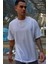 Erkek Oversize Beyaz T-Shirt 4