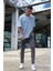 Erkek Oversize Açık Mavi T-Shirt 1