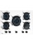 - Gbc 75030 Kbc Wh - Ankastre Exactflame Teknolojili Kristal Wok Gözlü Cam Gazlı Ocak - Döküm Izgara - Beyaz - 70 cm - 112580053 1