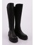 22535-22K Kadin Kalin Taban Fermuarli Knee High Çizme 2