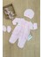 Pembe Dantelli Lüks Kız Bebek Tulum STL6149 1