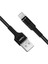 HP-414 Solid USB - Micro USB Qc3.0 3.1A Şarj Kablosu 1mt Siyah 1