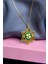 925 Ayar Gümüş Gold Kaplama Rüya Serici Cam Boyalı Karma Lotus, Sunflower, Harf Kolye 2