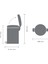 Evrekala Kırmızı 12 lt Çöp Kutusu Brabantia Red Pedal Bin 4